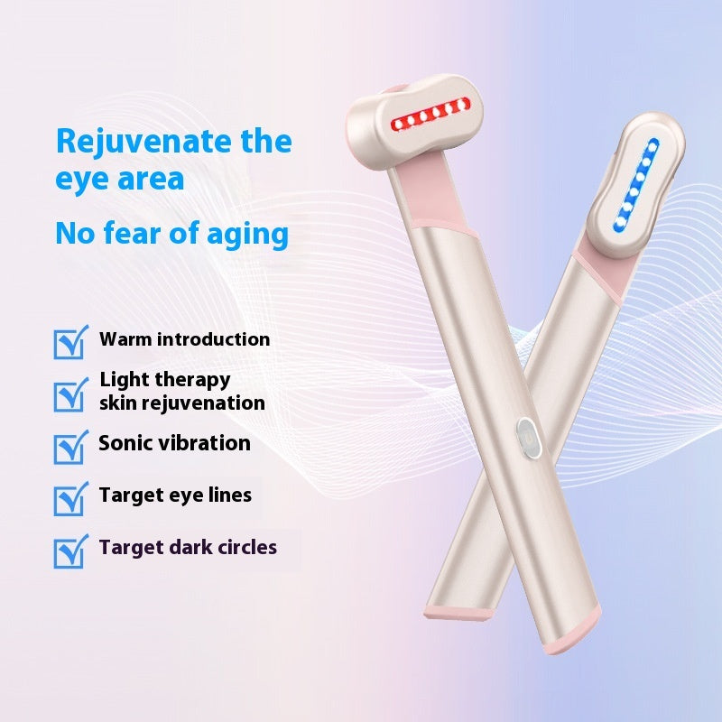 4-Color Electric Eye Massager with Light Therapy