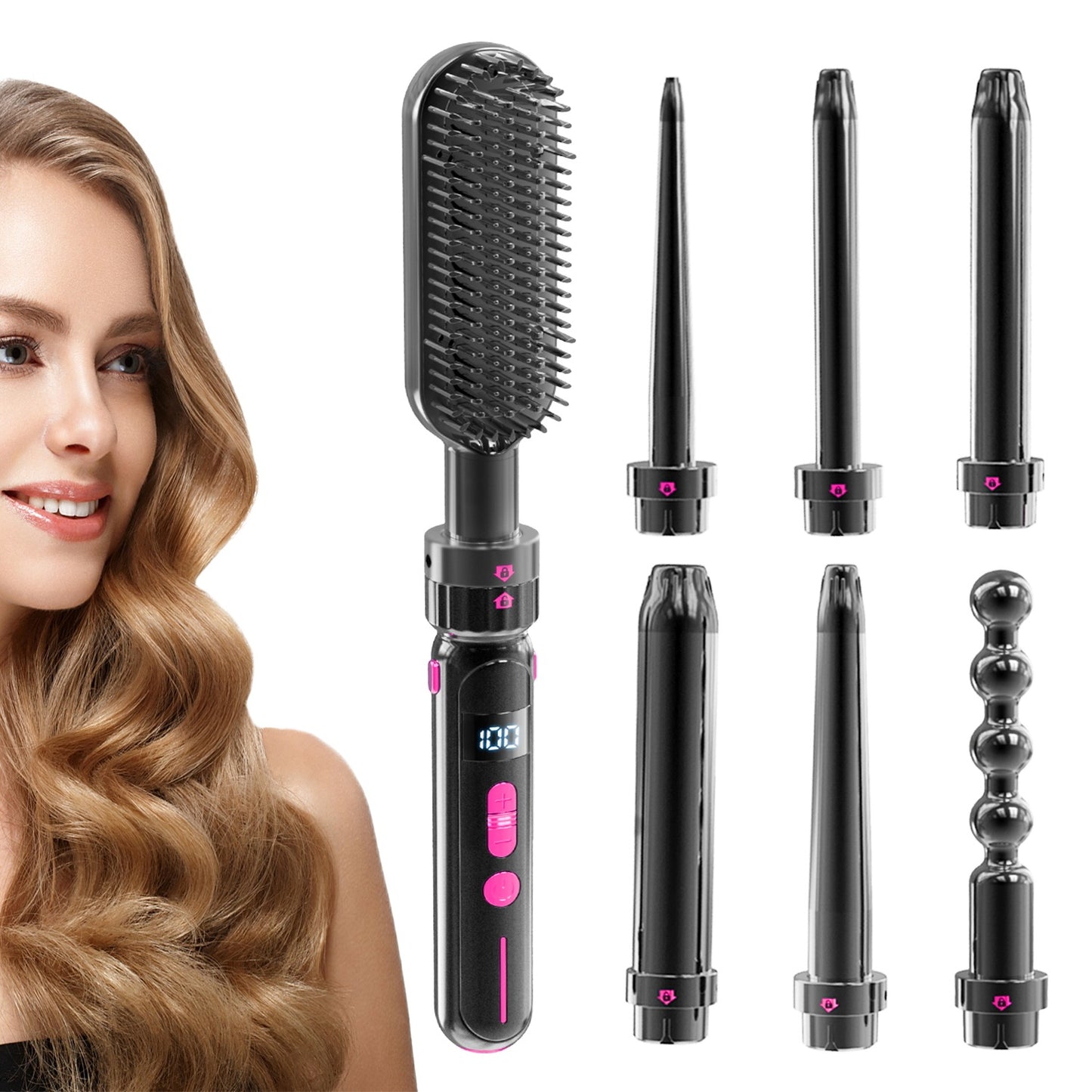GlamStyler 7-in-1 Hair Styling Tool Kit